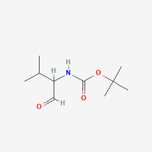 Chemical structure of Tert-butyl 3-methyl-1-oxobutan-2-ylcarbamate