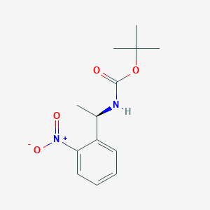 Chemical structure of (R)-tert-Butyl (1-(2-nitrophenyl)ethyl)carbamate