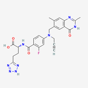 Chemical structure of (R)-Plevitrexed