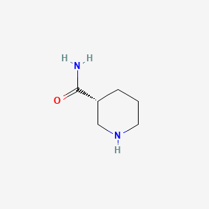 Chemical structure of (R)-piperidine-3-carboxamide