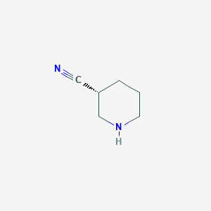 Chemical structure of (R)-Piperidine-3-carbonitrile