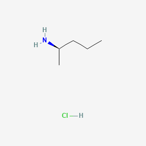 Chemical structure of (R)-Pentan-2-amine hydrochloride