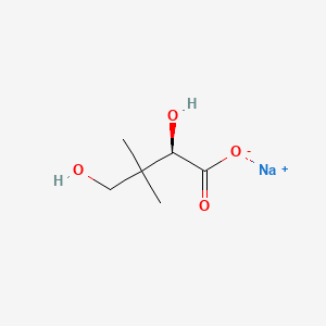 Chemical structure of (R)-Pantoic Acid Sodium Salt