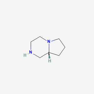 Chemical structure of (R)-octahydropyrrolo[1,2-a]pyrazine