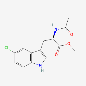 Chemical structure of (R)-N-Acetyl-5-Chloro-Trp-OMe