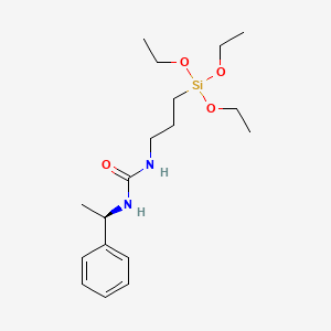Chemical structure of (R)-N-1-PHENYLETHYL-N'-TRIETHOXYSILYLPROPYLUREA