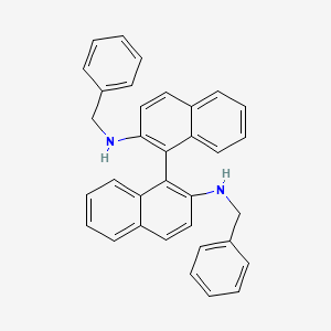 Chemical structure of (R)-N,N’-Dibenzyl-1,1'-binaphthyldiamine