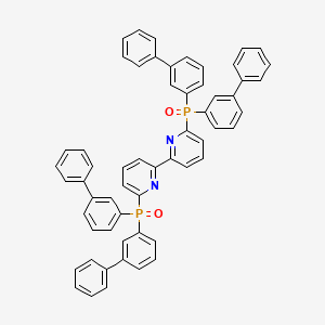 Chemical structure of (R)-N,N'-[1,1'-Binaphthalene]-2,2'-diylbis[2-(diphenylphosphino)benzamide]