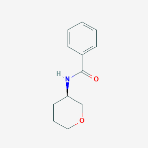 Chemical structure of (R)-N-(Tetrahydro-2H-pyran-3-yl)benzamide