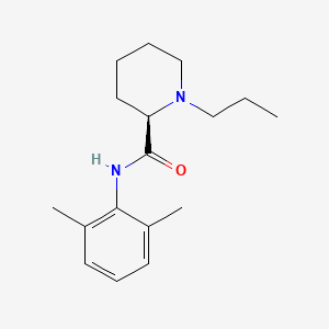 Chemical structure of (+)-Ropivacaine