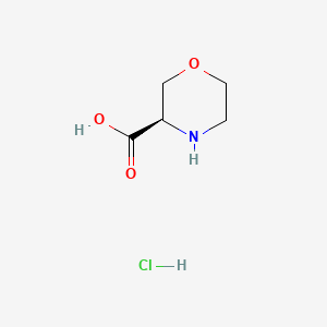 Chemical structure of (R)-Morpholine-3-carboxylic acid hydrochloride