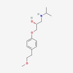Chemical structure of (R)-Metoprolol