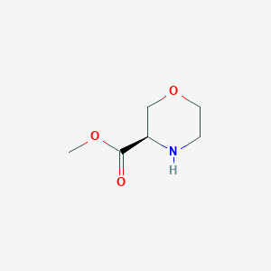 Chemical structure of (R)-Methyl morpholine-3-carboxylate