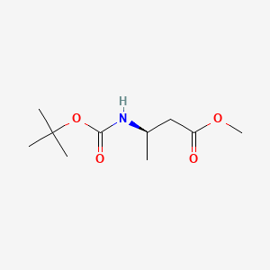 Chemical structure of Methyl (R)-N-Boc-3-aminobutyrate