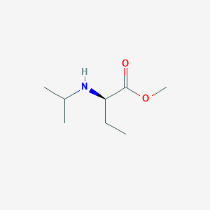 Chemical structure of (R)-Methyl 2-(isopropylamino)butanoate