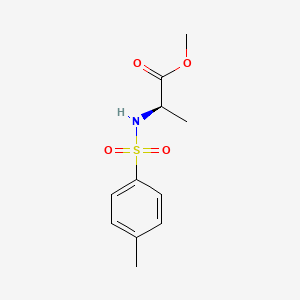 Chemical structure of (R)-Methyl 2-(4-methylphenylsulfonamido)propanoate