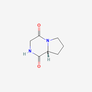 Chemical structure of (R)-Hexahydropyrrolo[1,2-a]pyrazine-1,4-dione