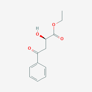 Chemical structure of (R)-ethyl 2-hydroxy-4-oxo-4-phenylbutanoate