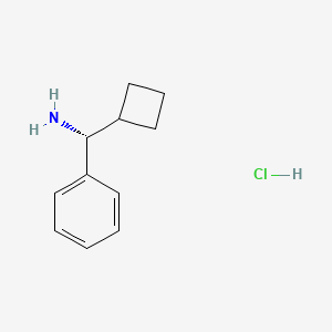 Chemical structure of (R)-Cyclobutyl(phenyl)methanamine hydrochloride