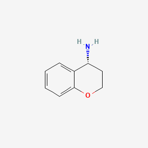Chemical structure of (R)-Chroman-4-amine