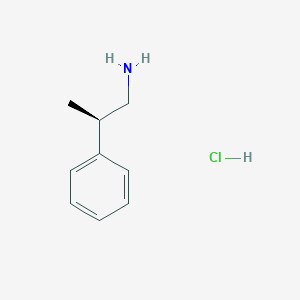 Chemical structure of (R)-beta-Methylphenylethanamine Hydrochloride