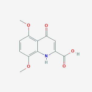 Chemical structure of (R)-benzyl 2,5-dioxotetrahydrofuran-3-ylcarbamate