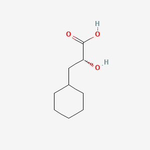 Chemical structure of (R)-a-Hydroxy-cyclohexanepropanoic acid