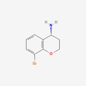Chemical structure of (R)-8-Bromochroman-4-amine