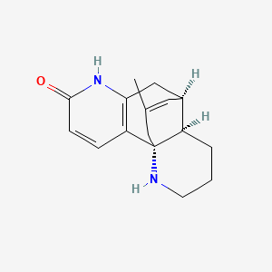 Chemical structure of (R)-7-(2,3-DIHYDRO-1H-INDEN-2-YL)-1,7-DIAZASPIRO[4.4]NONAN-6-ONE