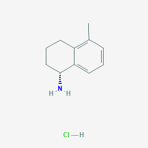 Chemical structure of (R)-5-METHYL-1,2,3,4-TETRAHYDRONAPHTHALEN-1-AMINE HCL