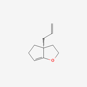 Chemical structure of (R)-5-Allyl-2-oxabicyclo[3.3.0]oct-8-ene