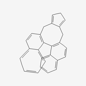 Chemical structure of (R)-5,7-Dihydro-3H-cyclopenta[6,7]cycloocta[2,1-a:3,4-a']dinaphthalene