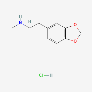 Chemical structure of (R)-5,6-Dimethoxy-2,3-dihydro-1H-inden-1-amine hydrochloride