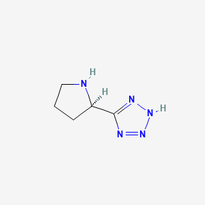 Chemical structure of (R)-5-(Pyrrolidin-2-yl)-1H-tetrazole