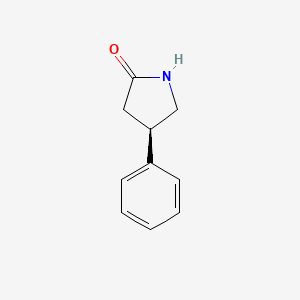 Chemical structure of (R)-4-Phenylpyrrolidin-2-one