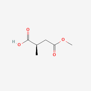 Chemical structure of (R)-4-Methoxy-2-methyl-4-oxobutanoic acid