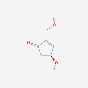 Chemical structure of (R)-4-Hydroxy-2-(hydroxymethyl)-2-cyclopenten-1-one