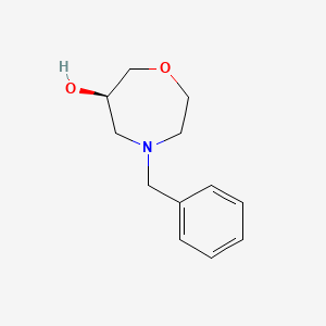 Chemical structure of (R)-4-Benzyl-1,4-oxazepan-6-ol
