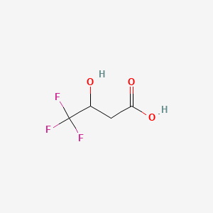 Chemical structure of (R)-4,4,4-Trifluoro-3-hydroxybutanoic Acid