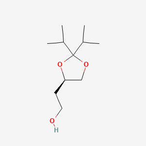 Chemical structure of (R)-4-(2-Hydroxyethyl)-2,2-diisopropyl-1,3-dioxolane