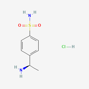 Chemical structure of (R)-4-(1-Aminoethyl)benzenesulfonamide hydrochloride