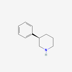Chemical structure of (R)-3-Phenylpiperidine