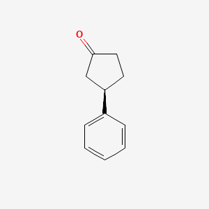 Chemical structure of (R)-3-Phenylcyclopentanone