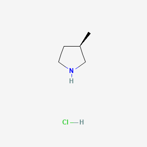 Chemical structure of (R)-3-Methylpyrrolidine hydrochloride