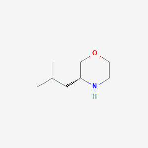Chemical structure of (R)-3-Isobutylmorpholine