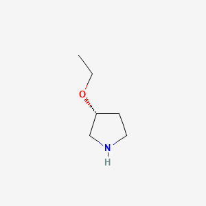 Chemical structure of (R)-3-Ethoxypyrrolidine