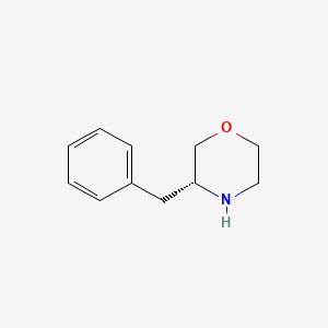 Chemical structure of (R)-3-Benzylmorpholine