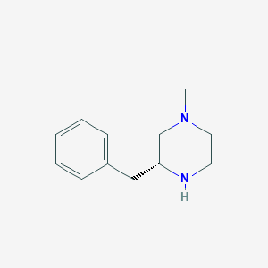 Chemical structure of (R)-3-Benzyl-1-methyl-piperazine