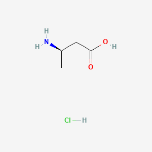 Chemical structure of (R)-3-Aminobutanoic acid hydrochloride