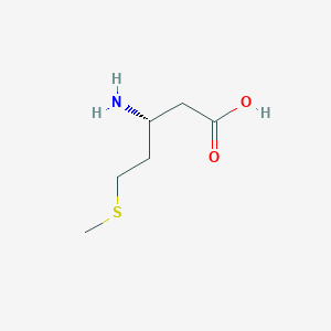 Chemical structure of (R)-3-Amino-5-(methylthio)pentanoic acid